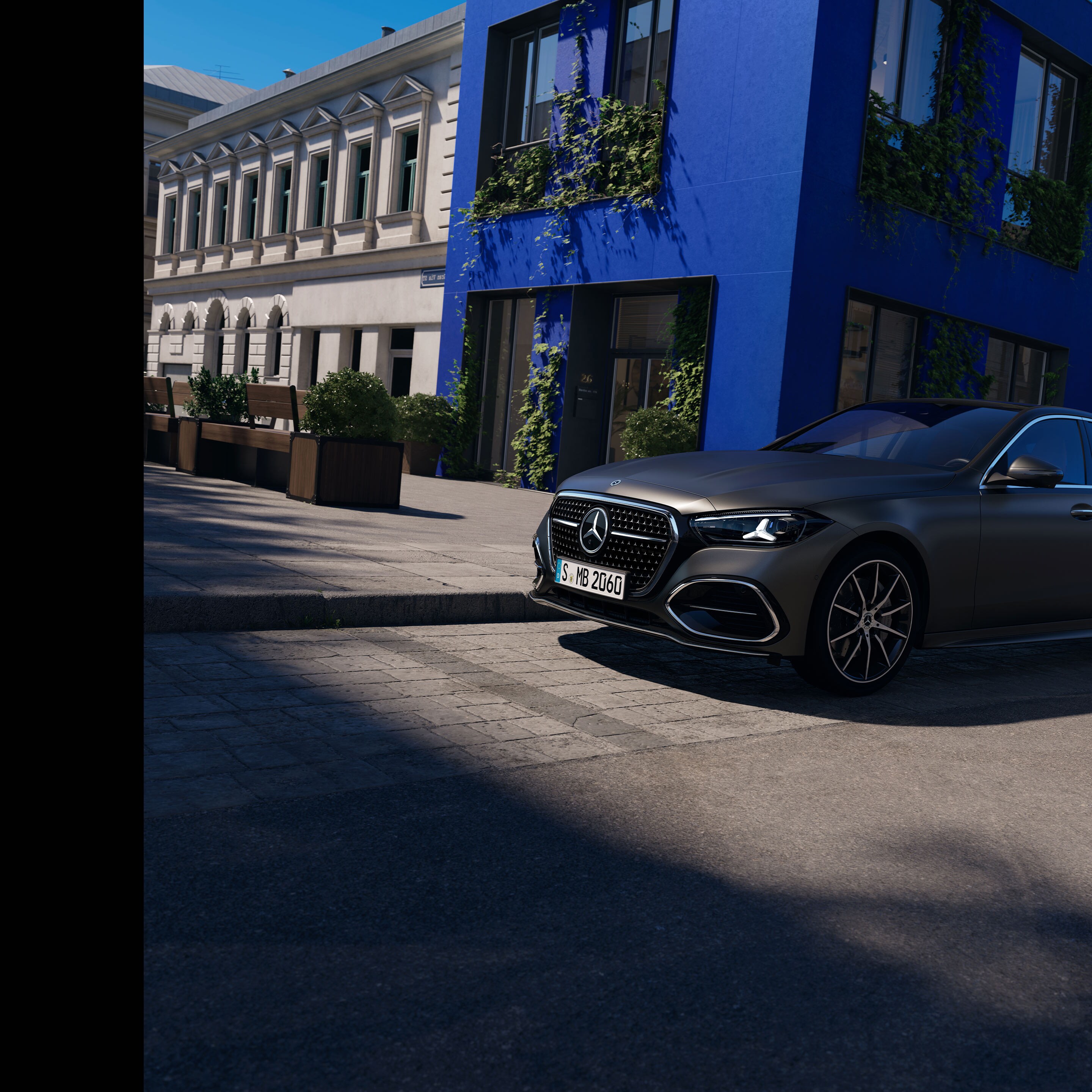 The exterior of the new C-Class Saloon from Mercedes-Benz.