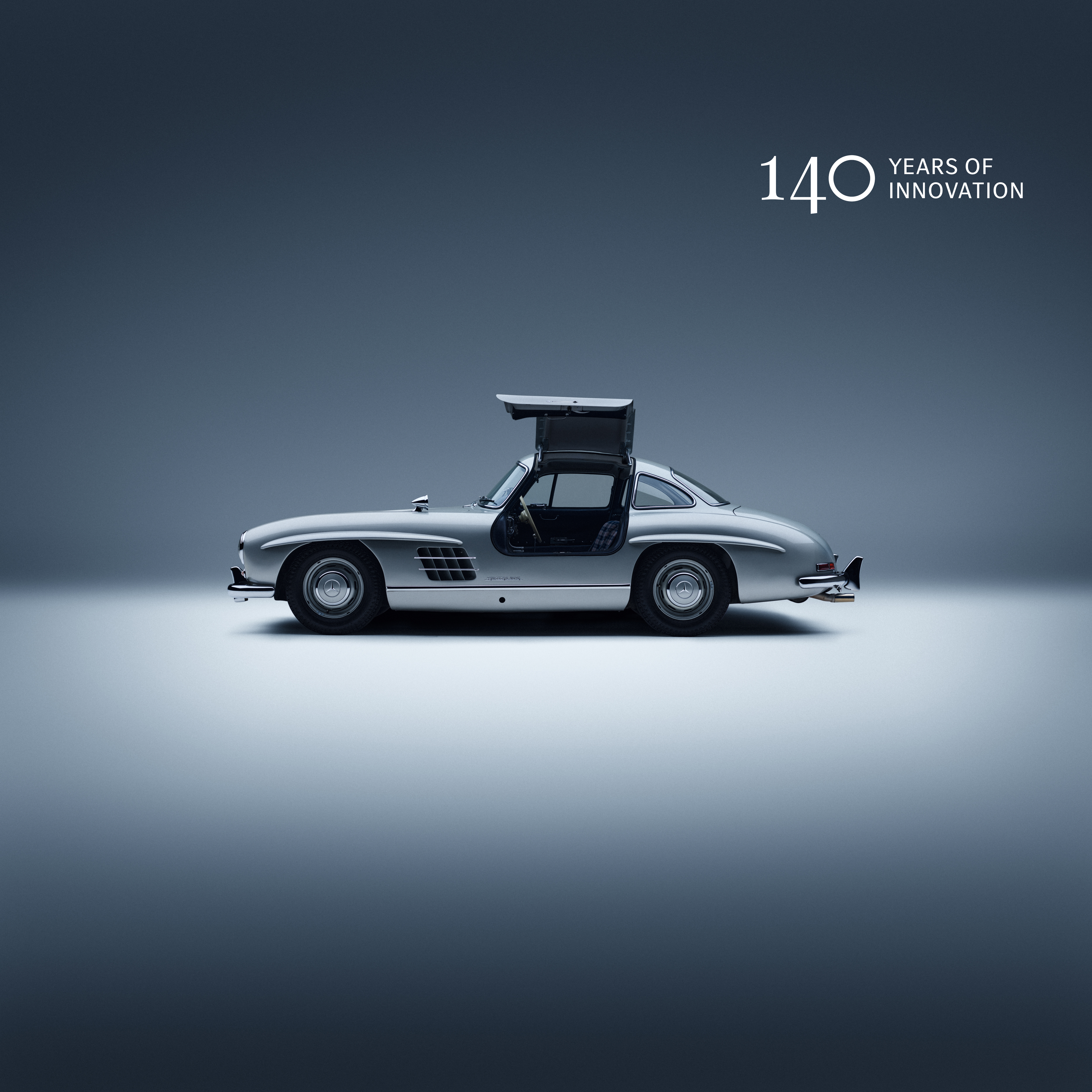 of the Mercedes-Benz SL 300 Gullwing for 140 Years of Mercedes-Benz