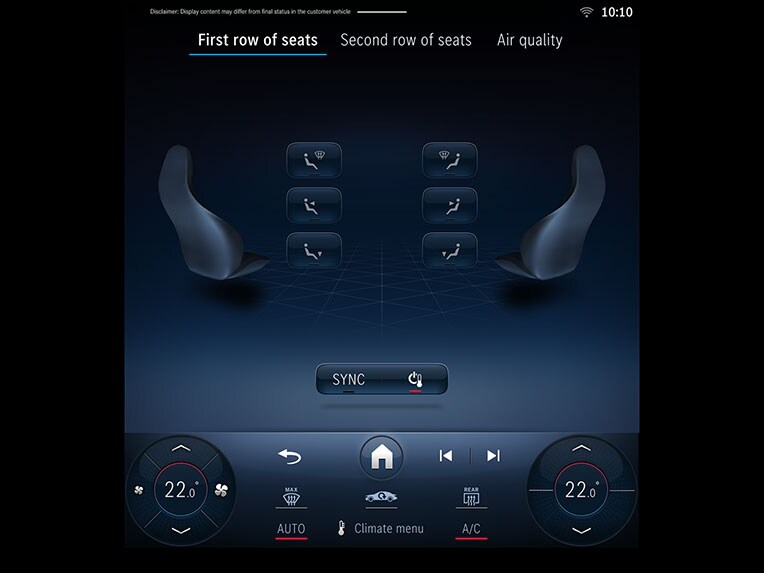 The THERMATIC automatic climate control system in the Mercedes-Benz CLE Coupé.