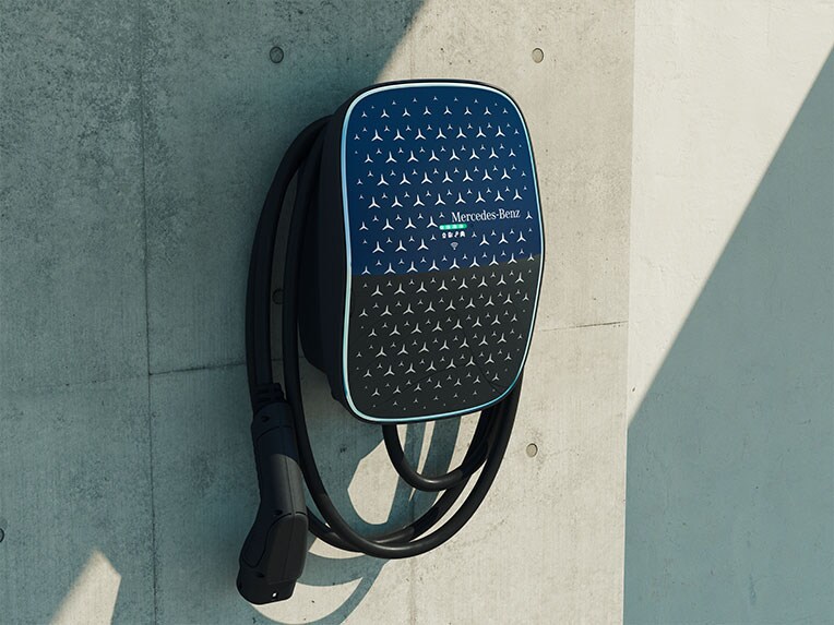 Charging at home with the Mercedes-Benz Wallbox for the Mercedes-Benz CLE Coupé.