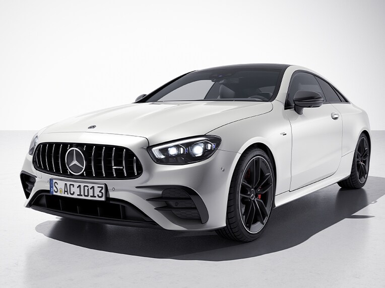 The Mercedes-AMG E-Class E 53 4MATIC+ Coupé.