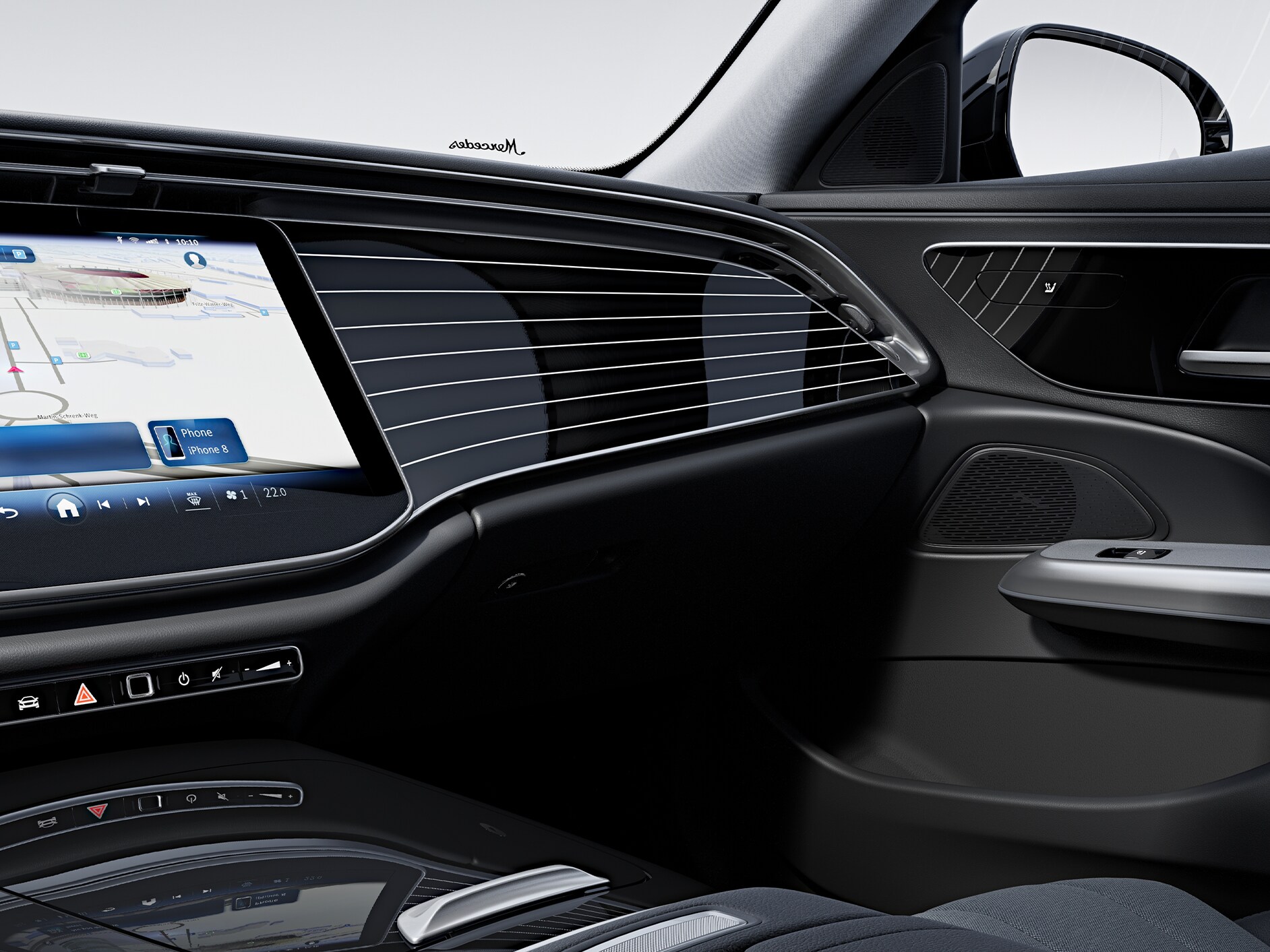 The Mercedes-Benz E-Class interior with MANUFAKTUR trim elements.