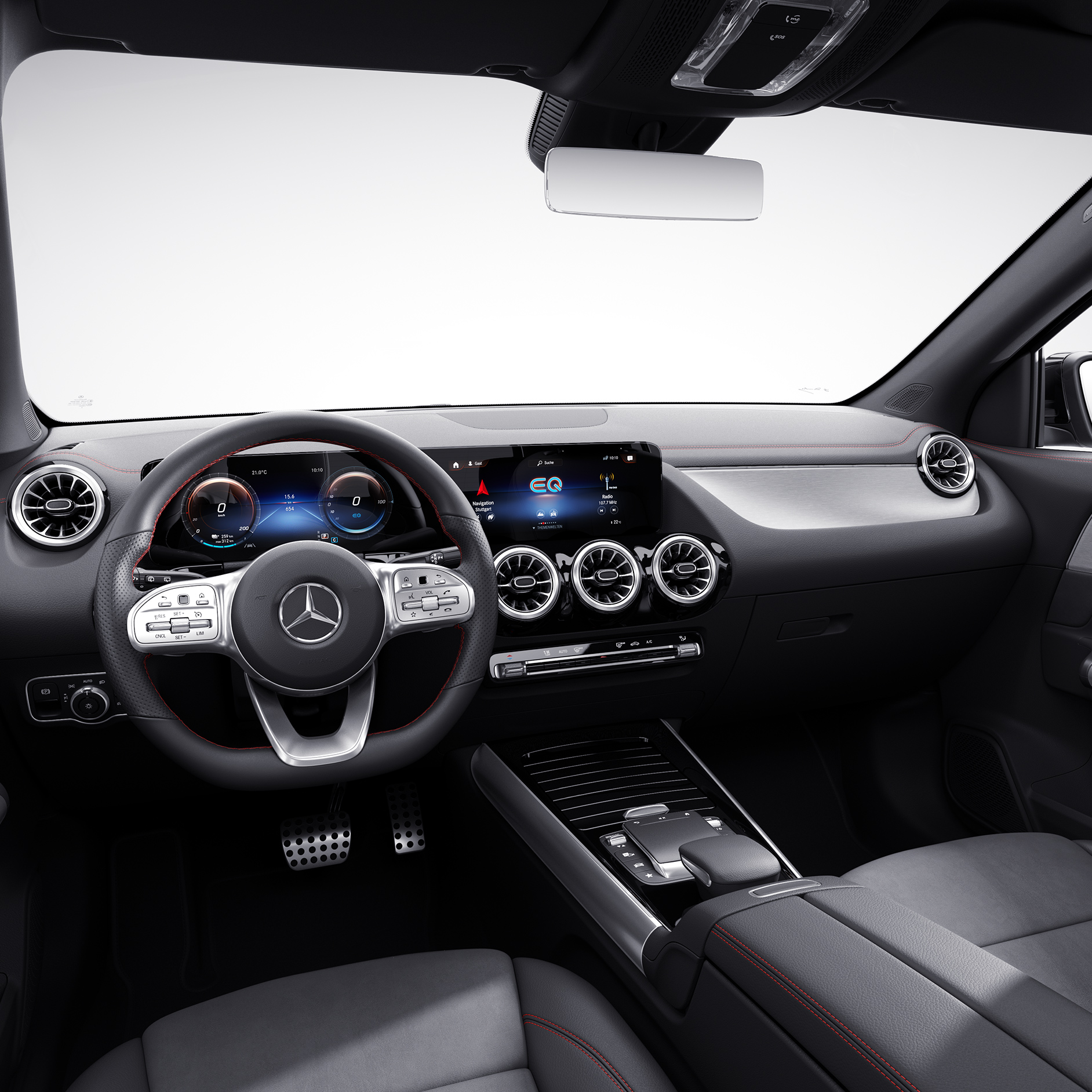 Advanced package | EQA | Mercedes EQ The widescreen cockpit in the EQA from Mercedes-EQ.