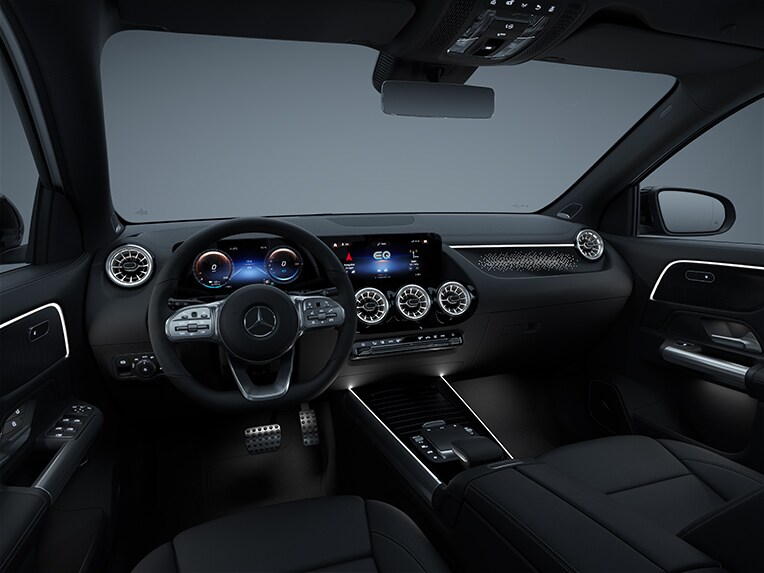 The interior with AMG Line of the EQA from Mercedes-EQ.