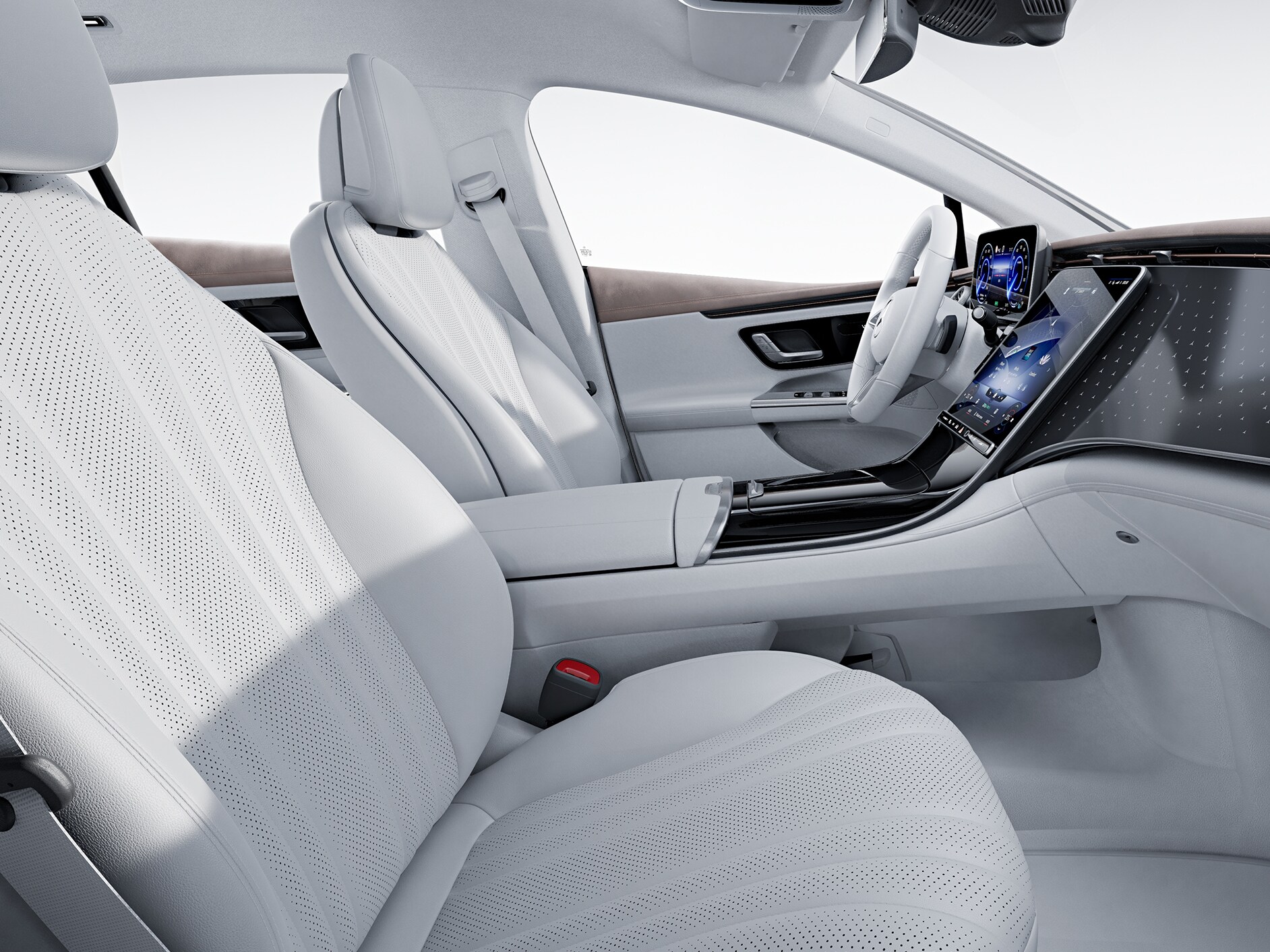 The EQE interior with Advanced package.