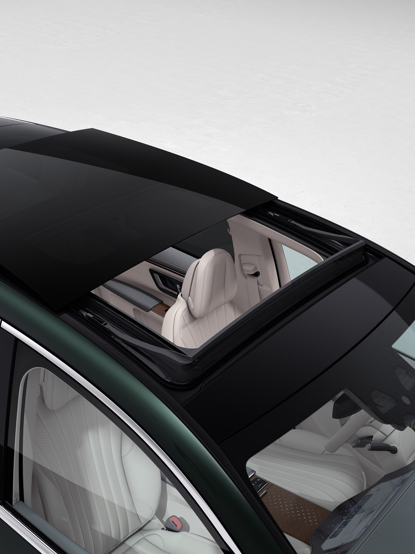 The EQS SUV interior with Premium Package.