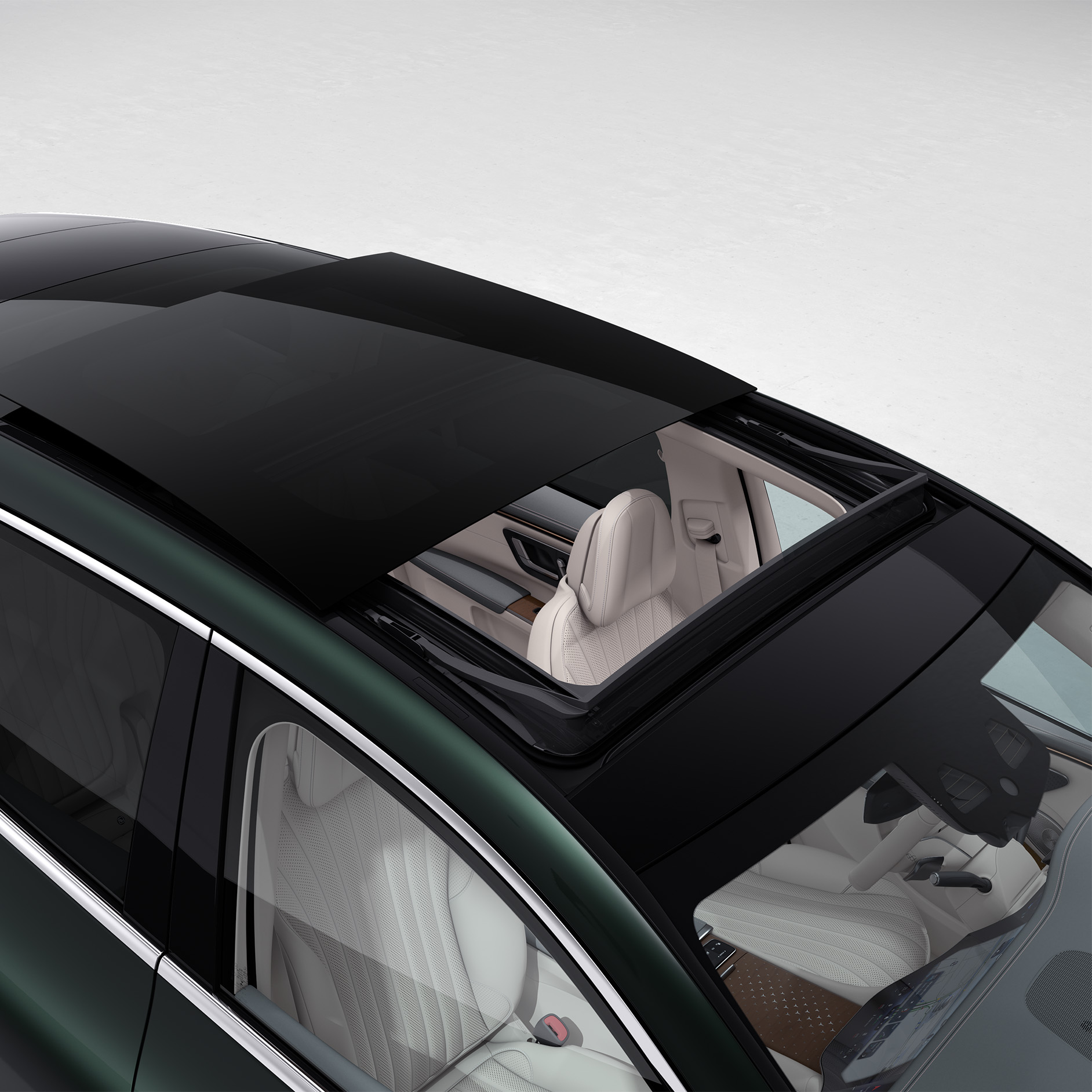 Premium Package | EQS SUV | Mercedes EQ The EQS SUV interior with Premium Package.