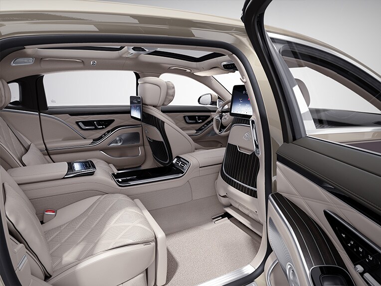 Rear of the Mercedes Maybach S-Class.