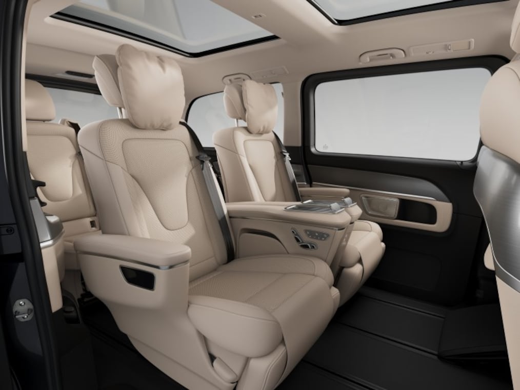Luxury seats of the Mercedes-Benz V-Class.
